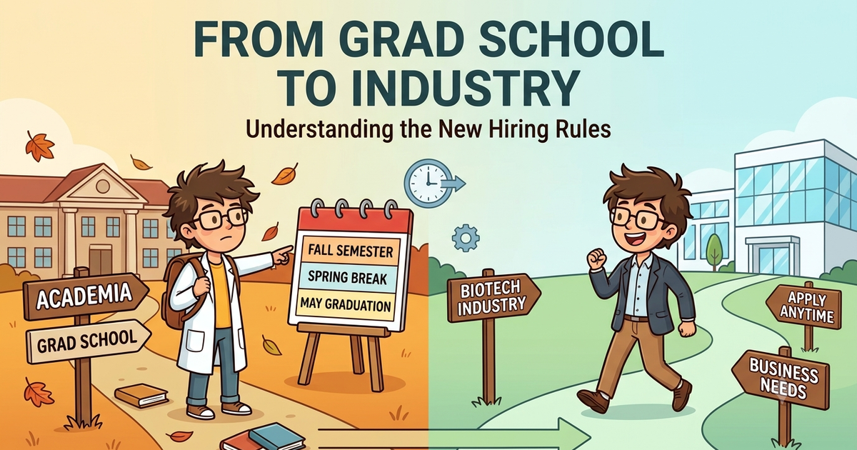 Why Is Industry Job Hiring Different From Academia? What MS/PhD Students Should Know